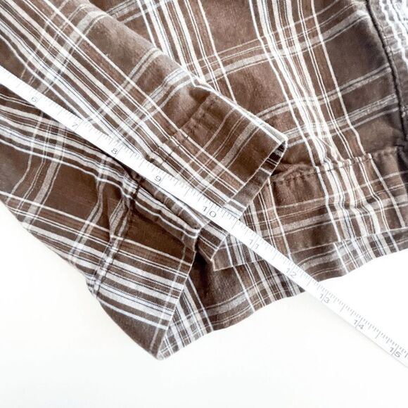 LEE Dungarees Mens Casual Flat Front Shorts Plaid Brown Size 32 - Picture 7 of 9